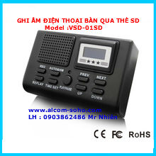 Thiết bị ghi âm điện thoại bàn qua thẻ nhớ